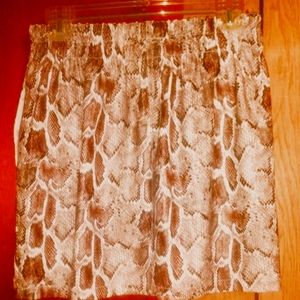 Shinestar Snakeskin Faux Leather Skirt